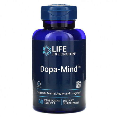 Life Extension, Dopa-Mind, 60 вегетарианских таблеток