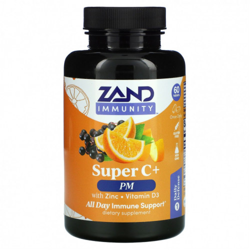 Zand, Immunity, Super C + PM, с цинком / витамином D3, 60 таблеток