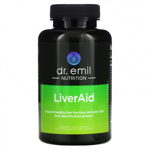 Dr Emil Nutrition, LiverAid, 60 капсул