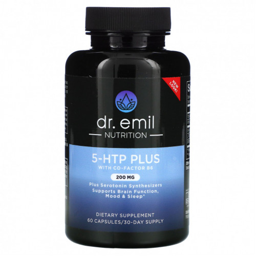 Dr Emil Nutrition, 5-HTP Plus, 200 мг, 60 капсул