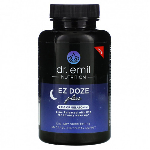 Dr Emil Nutrition, EZ DOZE Plus Melatonin, 60 капсул