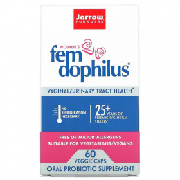 Jarrow Formulas, Fem Dophilus, добавка для женщин, 60 растительных капсул