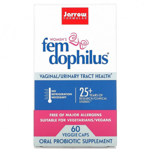 Jarrow Formulas, Fem Dophilus, добавка для женщин, 60 растительных капсул