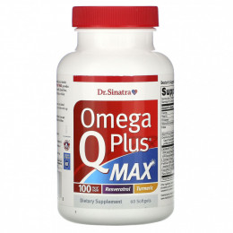 Dr. Sinatra, Omega Q Plus MAX, 60 Softgels