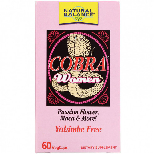 Natural Balance, Cobra Women, 60 капсул на растительной основе