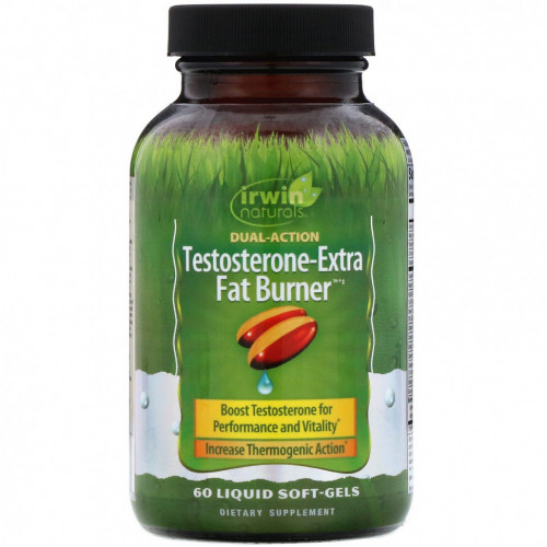 Irwin Naturals, Testosterone-Extra Fat Burner, 60 мягких таблеток