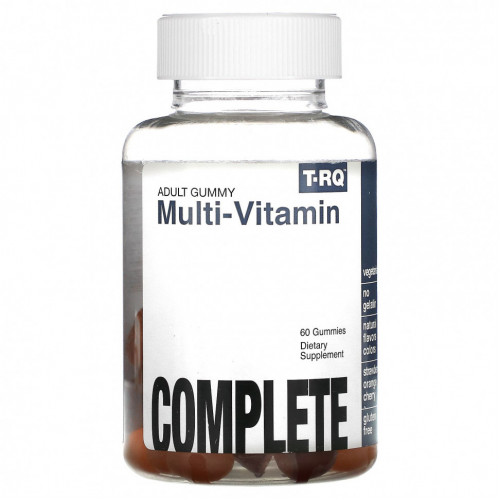 T-RQ, Adult Gummy, Multivitamin, Complete, Strawberry Orange Cherry Flavor, 60 Gummies