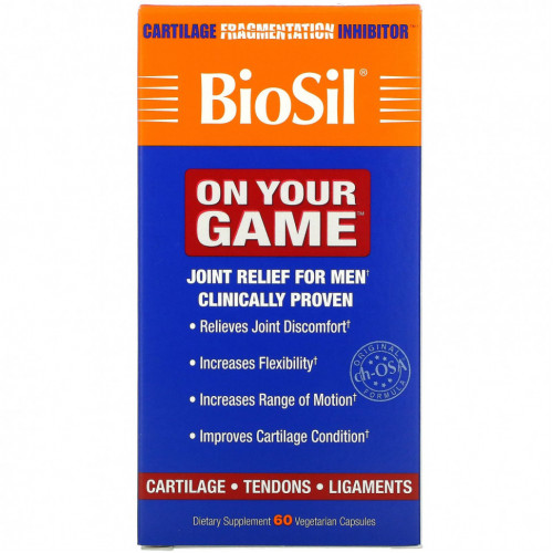 BioSil by Natural Factors, On Your Game, 60 вегетарианских капсул