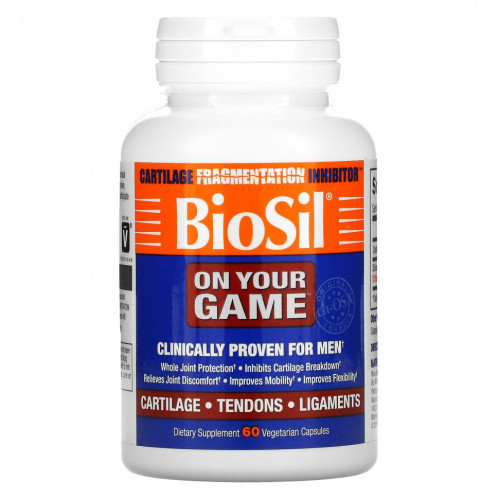 BioSil by Natural Factors, On Your Game, 60 вегетарианских капсул