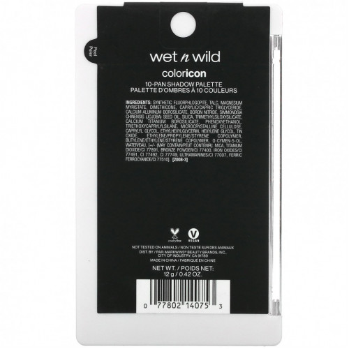 Wet n Wild, Color Icon, Call Me Sunshine, палитра теней из 10 оттенков,12 г (0,42 унции)