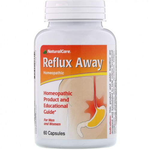 NaturalCare, Reflux-Away, для мужчин и женщин, 60 капсул