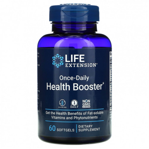 Life Extension, Once-Daily Health Booster, 60 мягких таблеток