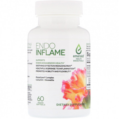 Emerald Health Bioceuticals, EndoInflame, 60 веганских капсул