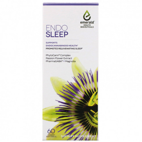 Emerald Health Bioceuticals, EndoSleep, 60 веганских мягких таблеток