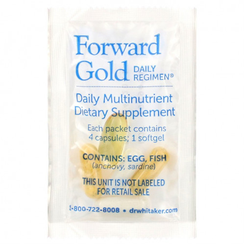 Whitaker Nutrition, Forward Gold Daily Regimen, для людей старше 65 лет, 60 пакетиков