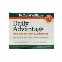 Williams Nutrition, Daily Advantage, мультинутриентная ежедневная добавка, 60 пакетиков