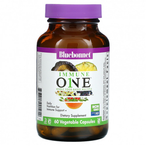 Bluebonnet Nutrition, Immune One, комплекс из цельных продуктов, 60 растительных капсул