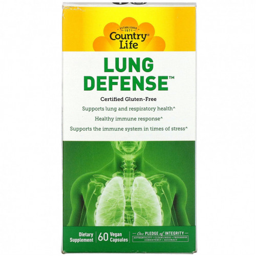 Country Life, Lung Defense, 60 веганских капсул