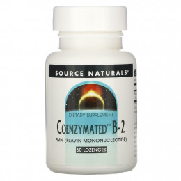 Source Naturals, ферментированный витамин B-2, 60 мг, 120 пастилок