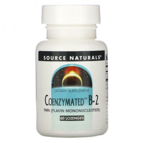 Source Naturals, ферментированный витамин B-2, 60 мг, 120 пастилок