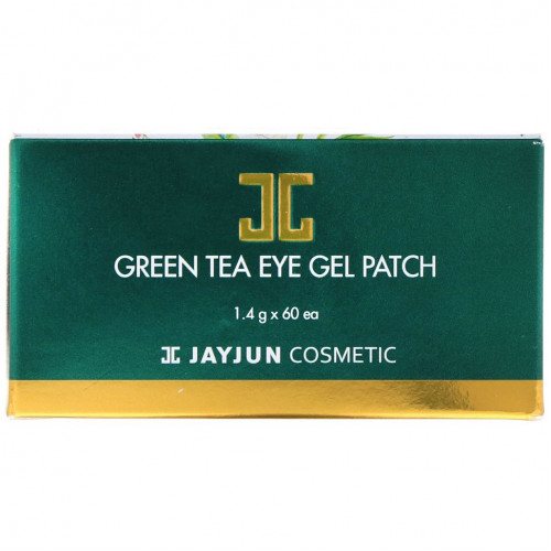 Jayjun Cosmetic, Гелевый патч для глаз с зеленым чаем, 60 патчей, 1,4 г каждый