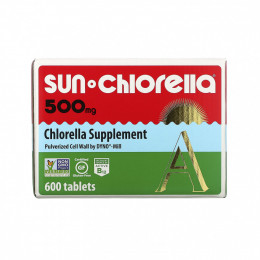 Sun Chlorella, хлорелла, 500 мг, 600 таблеток