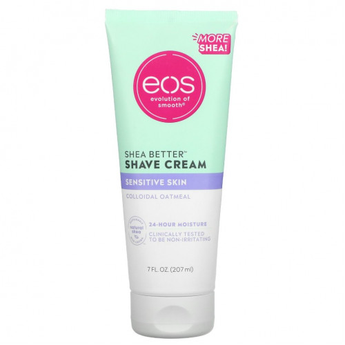 EOS, Shea Better Shave Cream, Sensitive Skin, Colloidal Oatmeal, 7 fl oz (207 ml )