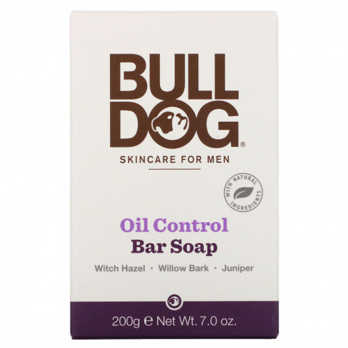 Bulldog Skincare For Men, Кусковое мыло, контроль жирности, 200 г (7,0 унции)