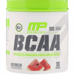 MusclePharm, Серия Essentials, аминокислоты с разветвленной цепью (BCAA), арбуз, 216 г (0,48 фунта)