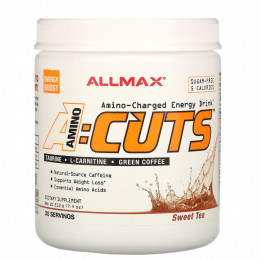 ALLMAX Nutrition, AMINOCUTS (ACUTS), Энергетический напиток, заряженный аминокислотами, сладкий чай, 7,4 унции (210 г)