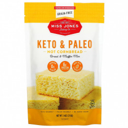 Miss Jones Baking Co, Keto & Paleo, смесь не кукурузного хлеба и маффинов, 210 г (7,4 унции)