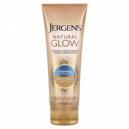 Jergens, Natural Glow, укрепляющее ежедневное увлажняющее средство, от умеренного до среднего, 221 мл (7,5 жидк. Унции)