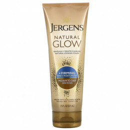 Jergens, Укрепляющее увлажняющее средство Natural Glow для ежедневного ухода, Firming Daily Moisturizer, оттенок Medium to Tan (221 мл)