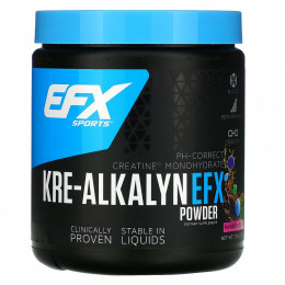 EFX Sports, Kre-Alkalyn EFX, Rainbow blast, порошок, 220 г (7,76 унции)