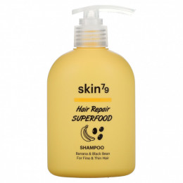 Skin79, Hair Repair Superfood, шампунь для тонких и тонких волос, с бананом и черной фасолью, 230 мл (7,77 жидк. Унции)