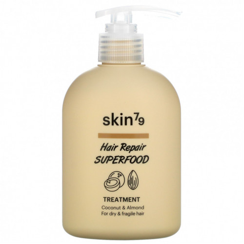 Skin79, Hair Repair Superfood, лечебное средство, кокос и миндаль, 230 мл (7,77 жидк. Унции)