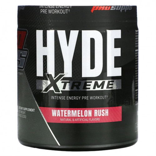 ProSupps, Hyde Xtreme, интенсивная энергия перед тренировкой, арбуз, 222 г (7,8 унции)