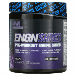 EVLution Nutrition, ENGN Shred, предтренировочный клочок, виноград, 222 г (7,8 унции)