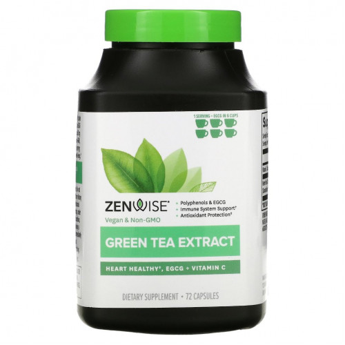 Zenwise Health, Экстракт зеленого чая, 72 капсулы