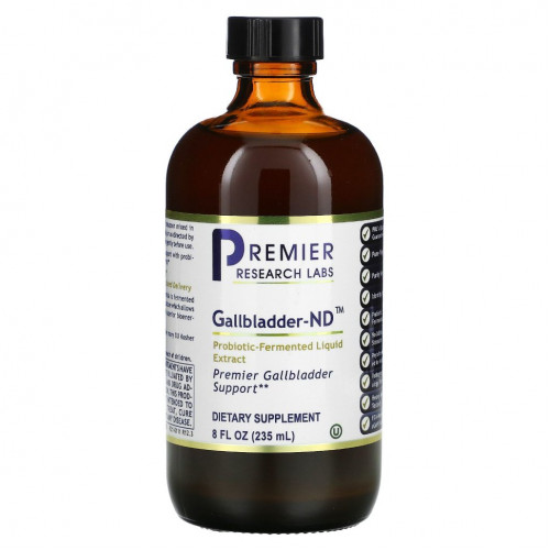 Premier Research Labs, Gallbladder-ND, Probiotic-Fermented Liquid Extract, 8 fl oz ( 235 ml)