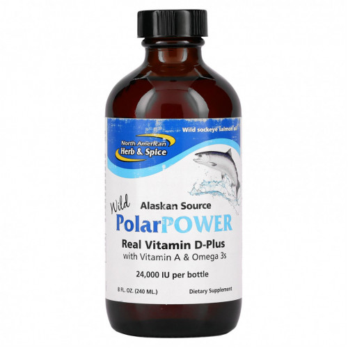 North American Herb & Spice, PolarPower, жир дикой аляскинской нерки, 240 мл (8 жидк. унций)