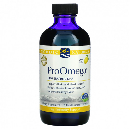 Nordic Naturals, ProOmega, лимон, 237 мл (8 жидк. унций)