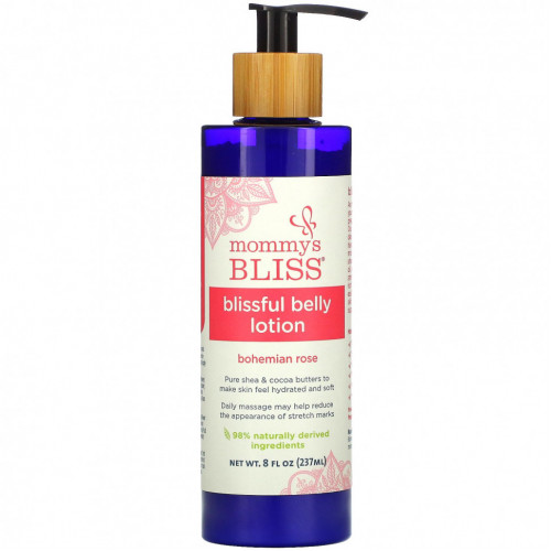 Mommy's Bliss, Blissful Belly Lotion, чешская роза, 237 мл (8 жидк. Унций)