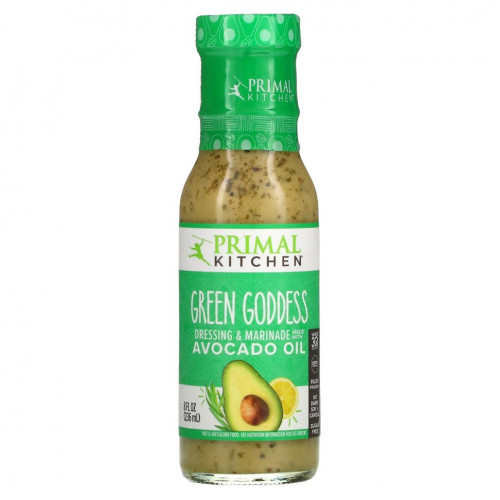 Primal Kitchen, Дрессинг и маринад Green Goddess с маслом авокадо, 8 жидких унций (236 мл)