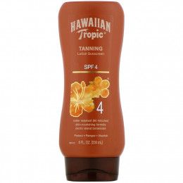 Hawaiian Tropic, солнцезащитный лосьон для загара, SPF 4, 236 мл (8 жидк. унций)