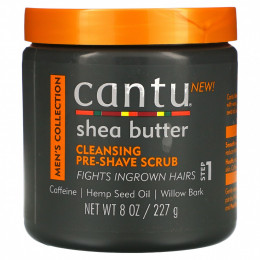 Cantu, Men's Collection, очищающий скраб перед бритьем с маслом ши, 227 г (8 унций)