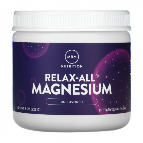 MRM, Relax-All Magnesium, магний, с нейтральным вкусом, 226 г (8 унций)