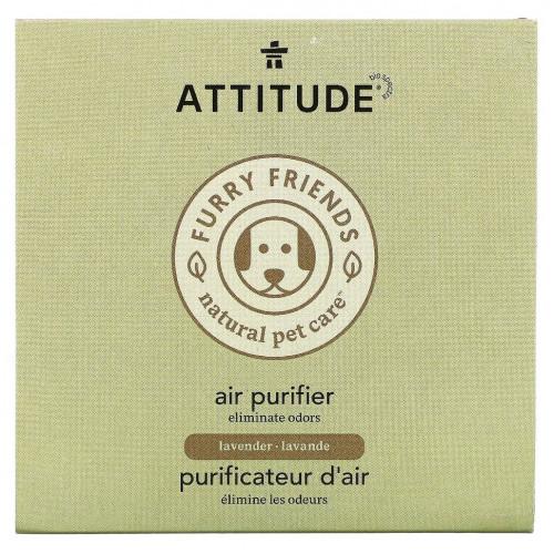 ATTITUDE, Furry Friends Natural Pet Care, очиститель воздуха, лаванда, 227 г (8 унций)