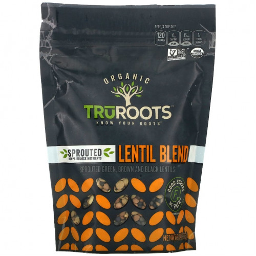 TruRoots, Organic, смесь проросшей чечевицы, 227 г (8 унций)