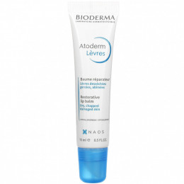 Bioderma, Atoderm, восстанавливающий бальзам для губ, 15 мл (0,5 жидк. Унции)